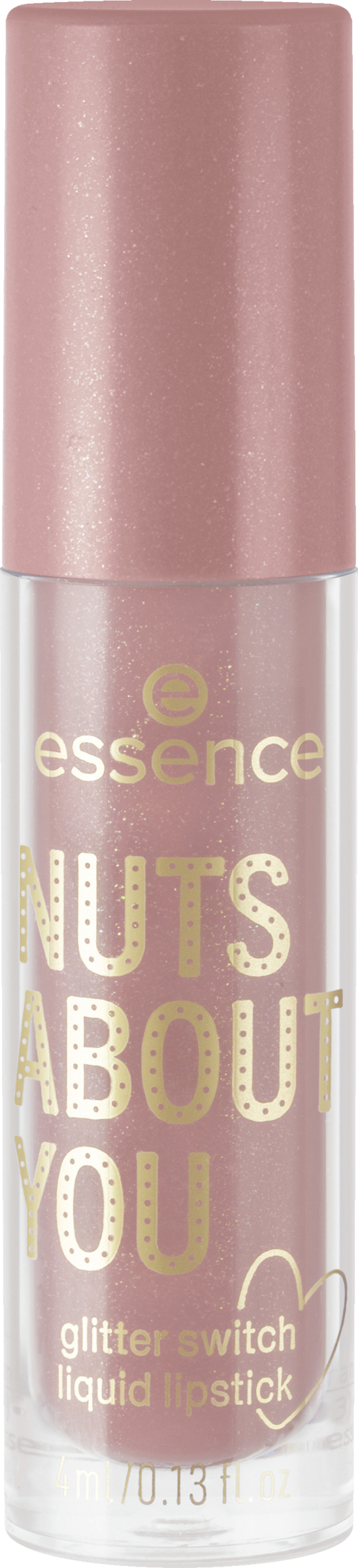 essence NUTS ABOUT YOU glitter switch liquid lipstick 01 Kiss Me Prince!