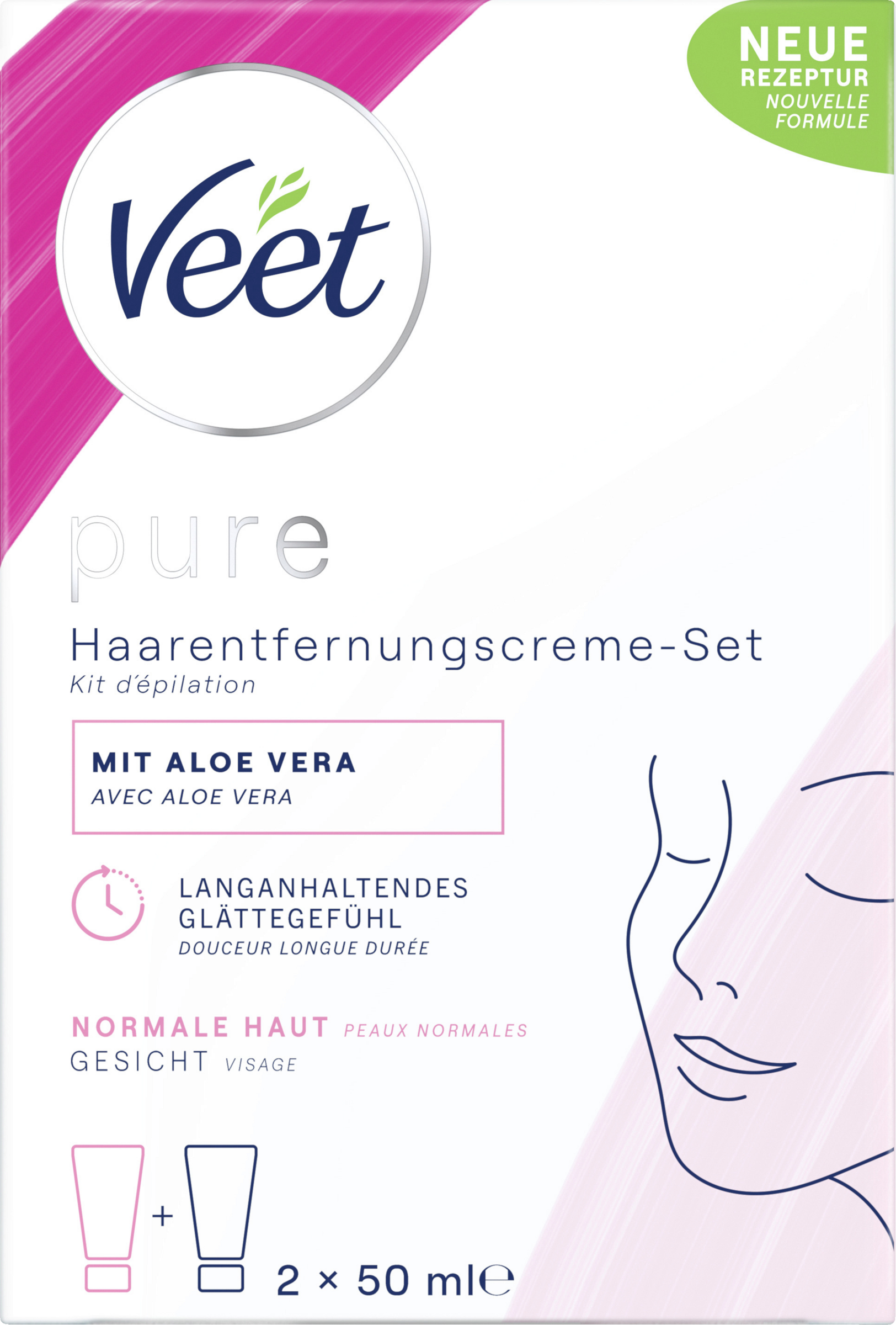 Veet pure Haarentfernungscreme Duo