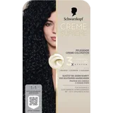 CREME SUPREME Pflegende Creme Coloration 1-1 Khles Schwarz