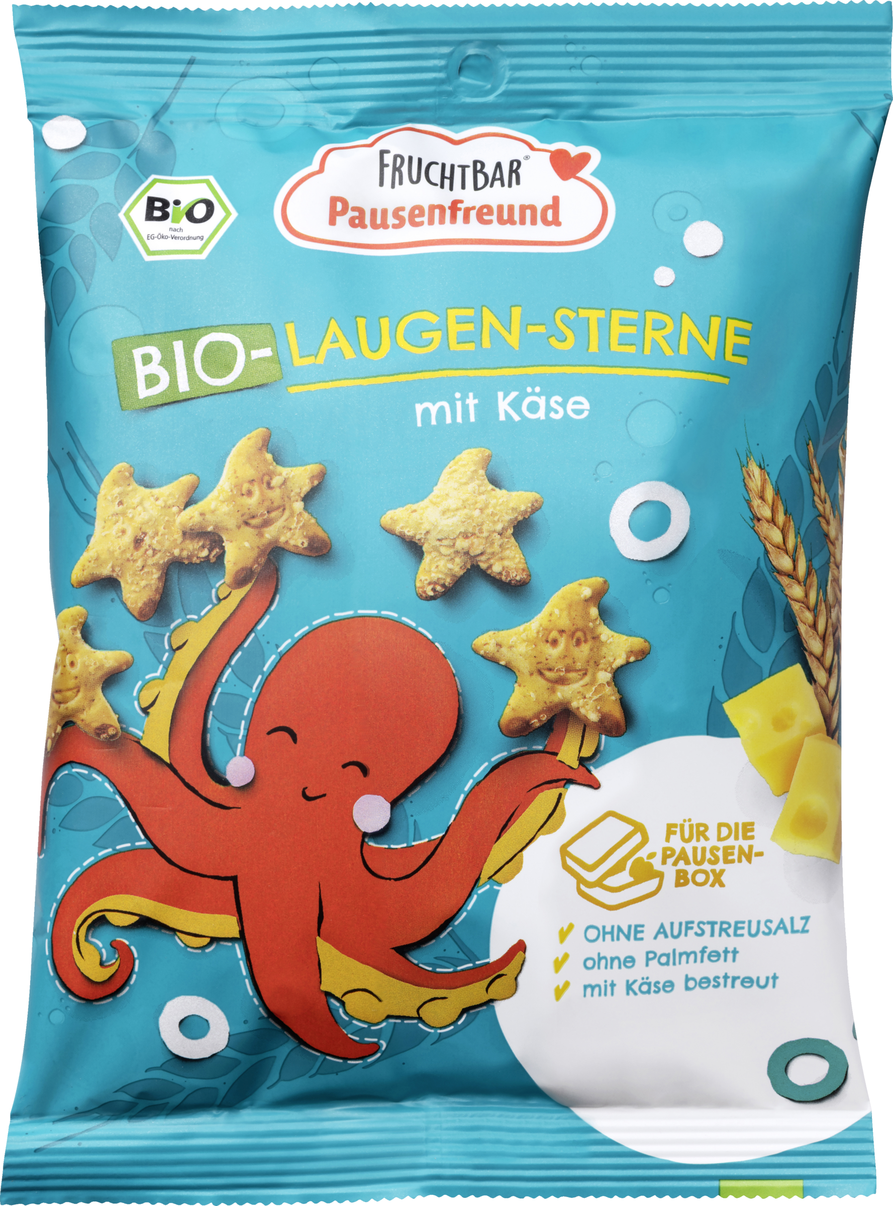 FruchtBar Pausenfreund Bio-Laugen-Sterne mit Käse