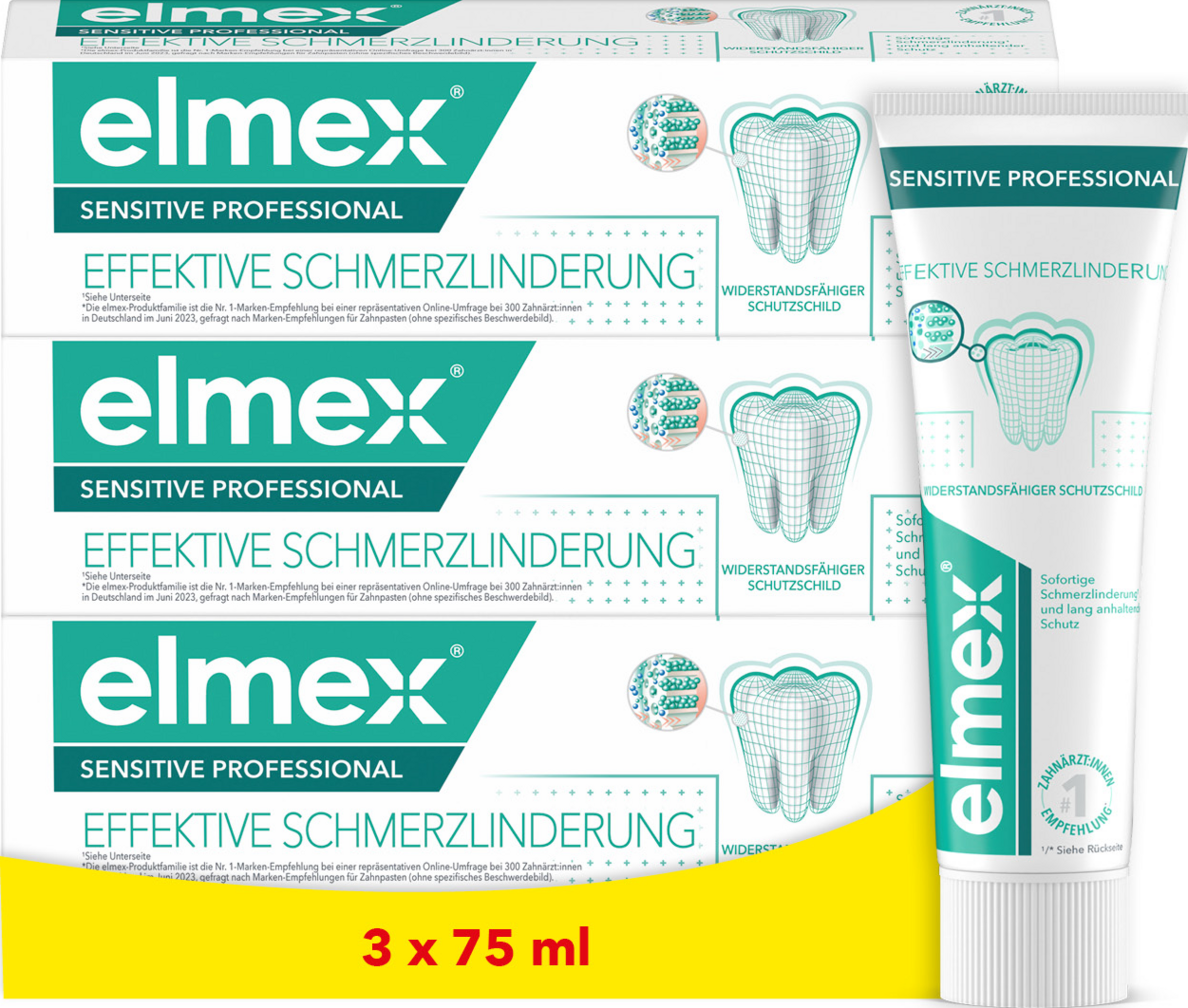 elmex 3er Pack Sensitive Professional Zahnpasta