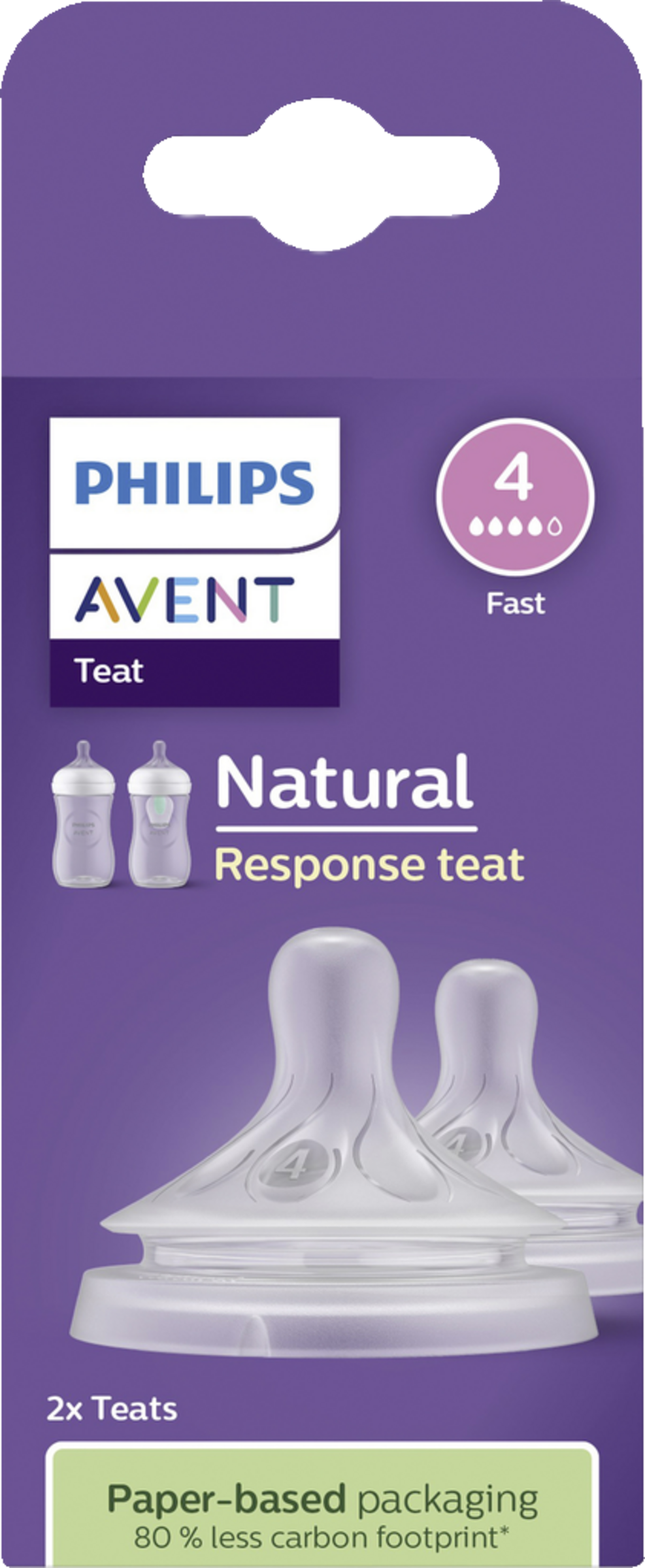 PHILIPS AVENT 2er Pack Natural Response Sauger Saugergr. 4