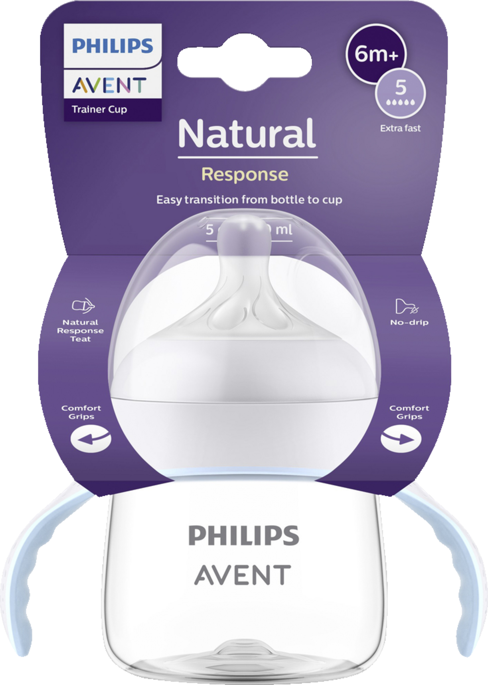 PHILIPS AVENT Natural Response Trinklernbecher 150 ml (extra schnelle Durchflussrate)