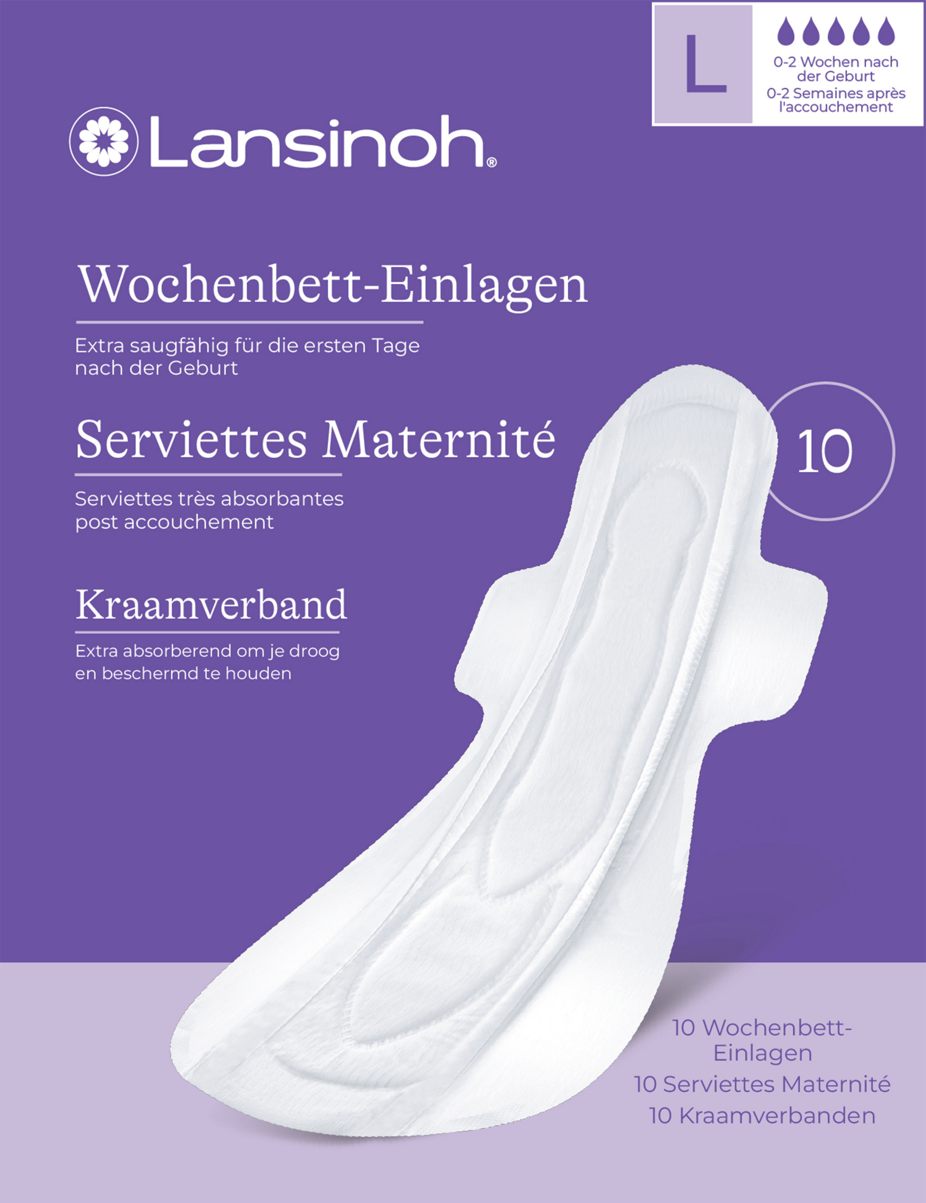 Lansinoh Wochenbett-Einlagen