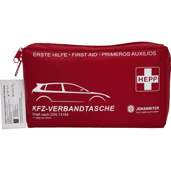 حقيبة إسعافات أولية للسيارة بدون سترة تحذير