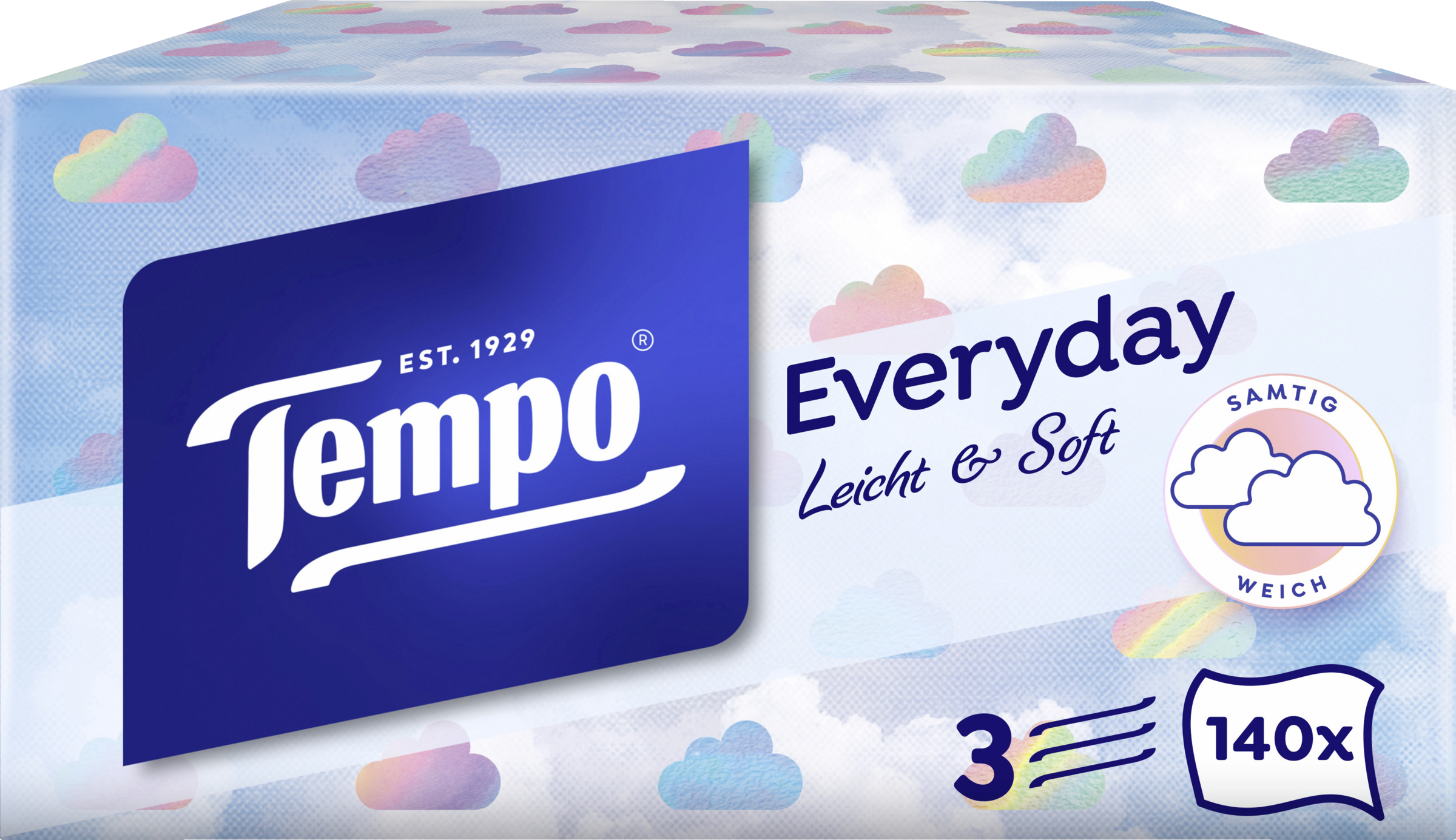 Tempo 3in1 Taschentücher Light XXL Box