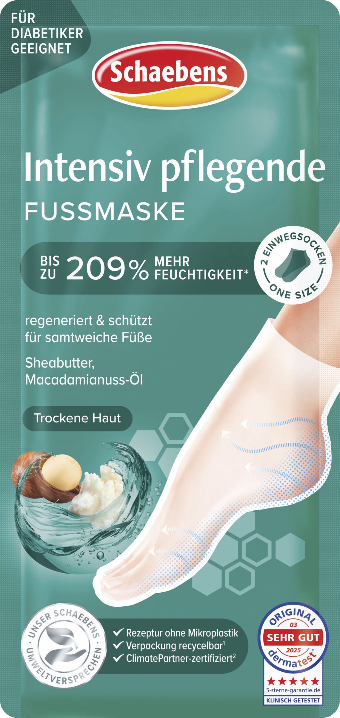 Schaebens Intensiv pflegende Fußmaske