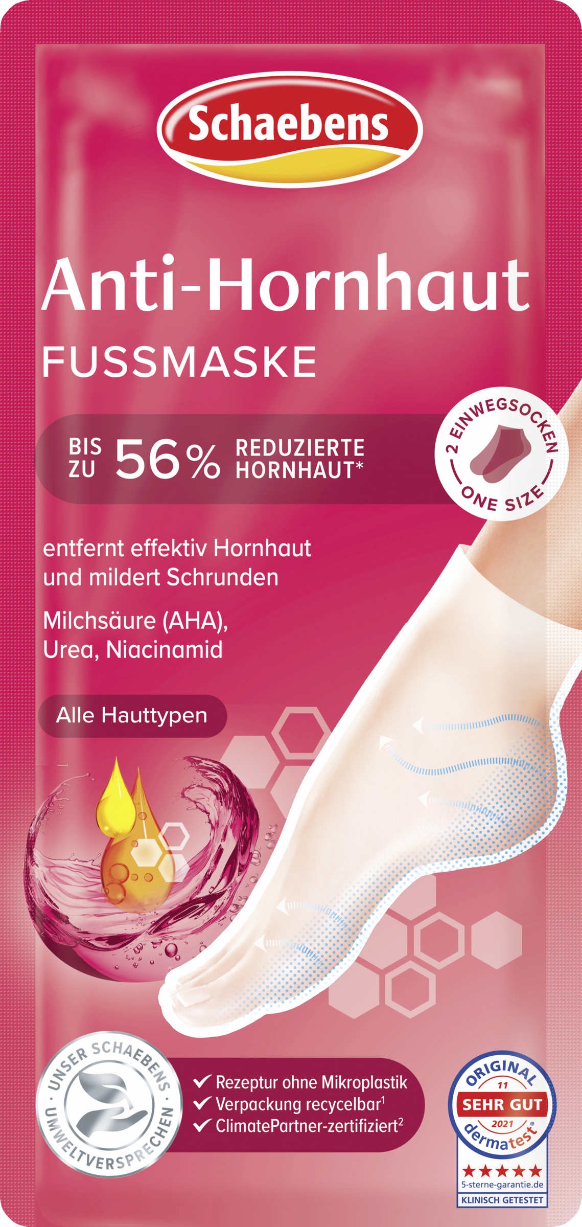 Schaebens Anti-Hornhaut Fußmaske