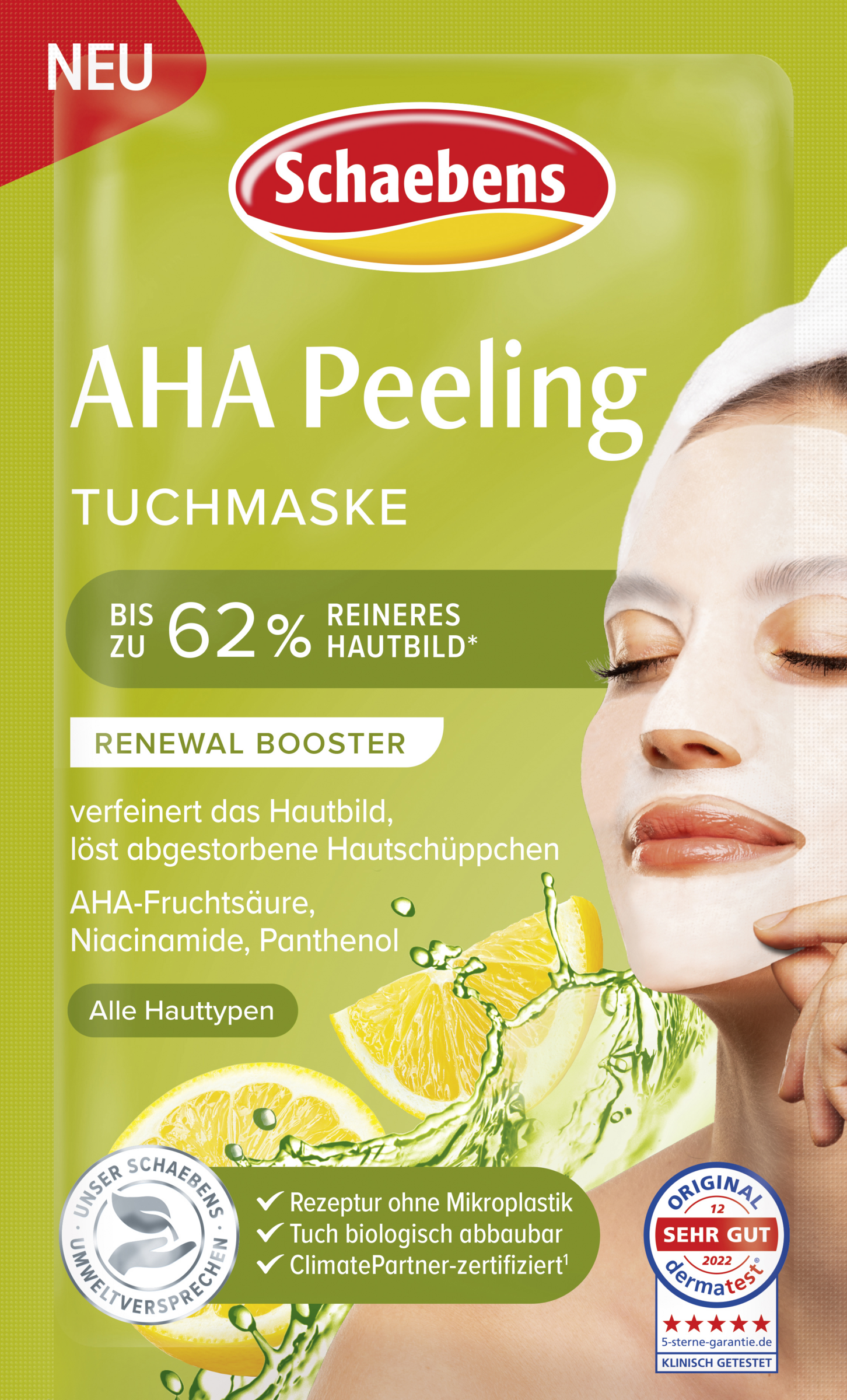 AHA Peeling Tuchmaske