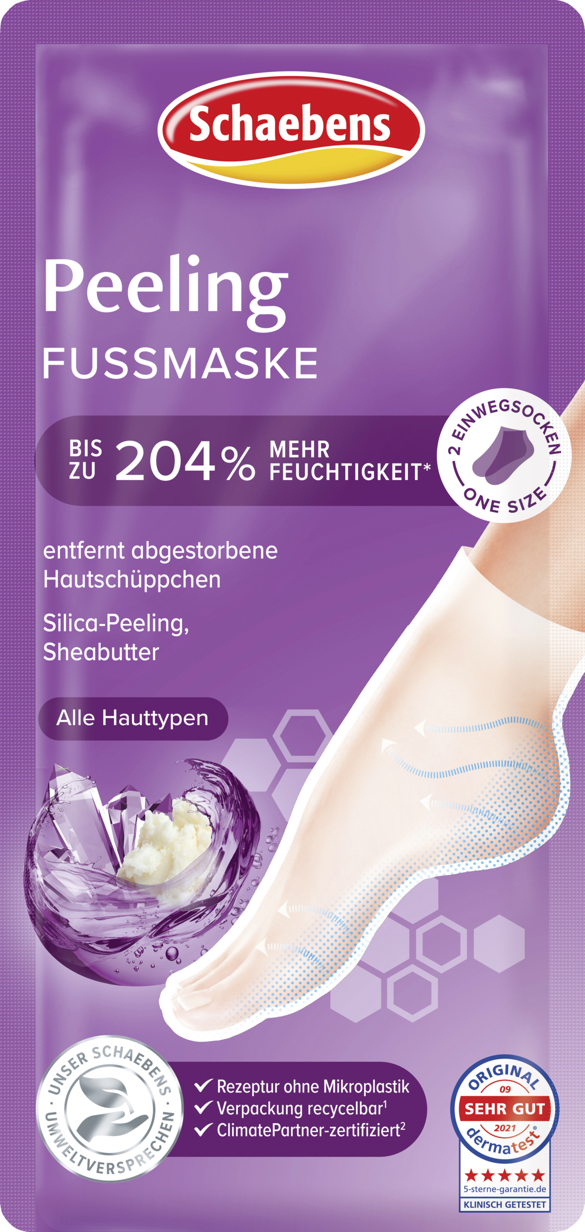 Schaebens Peeling Fußmaske