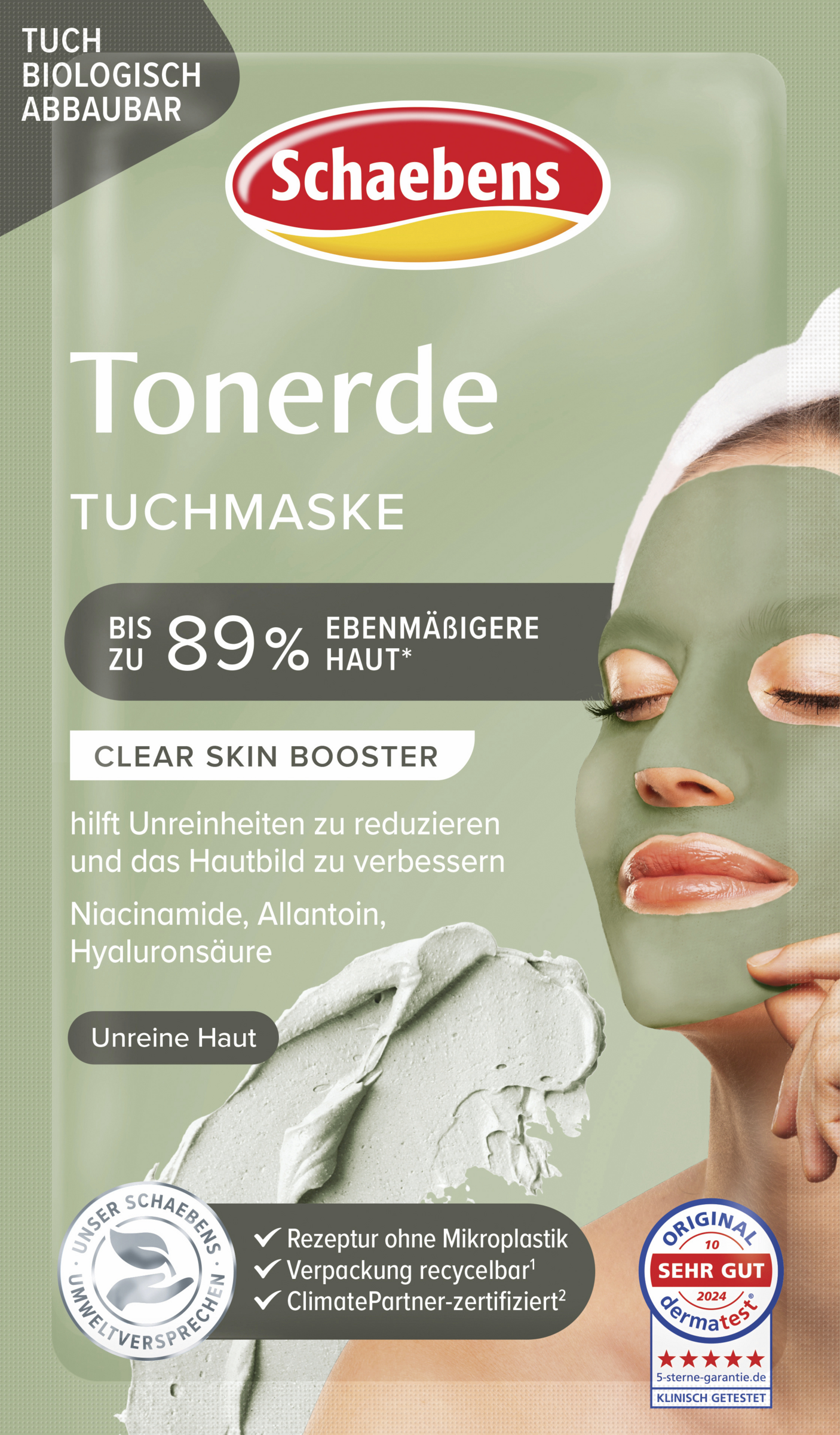 Schaebens Tonerde Tuchmaske