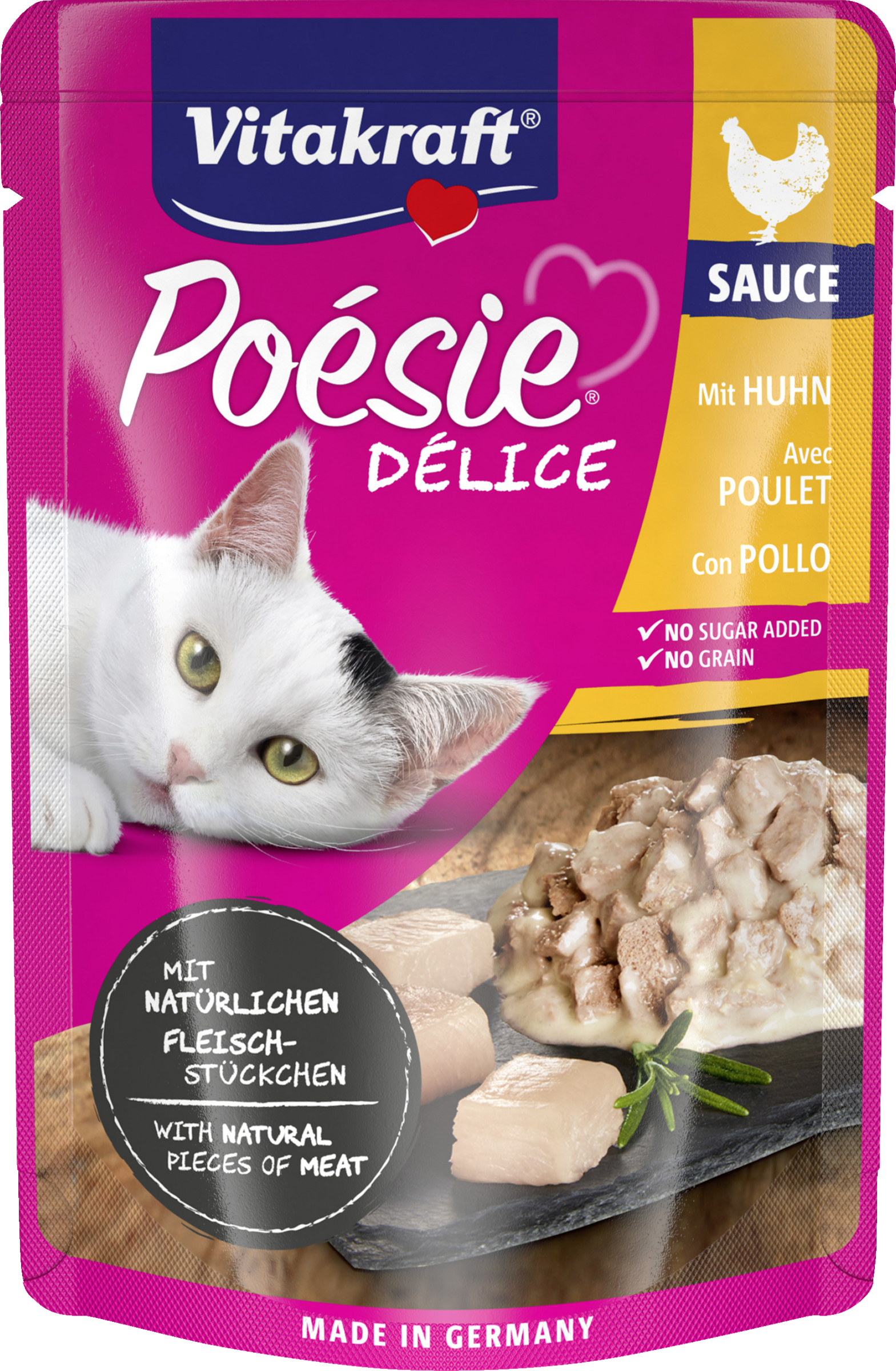 Poésie Délice mit Huhn in Sauce