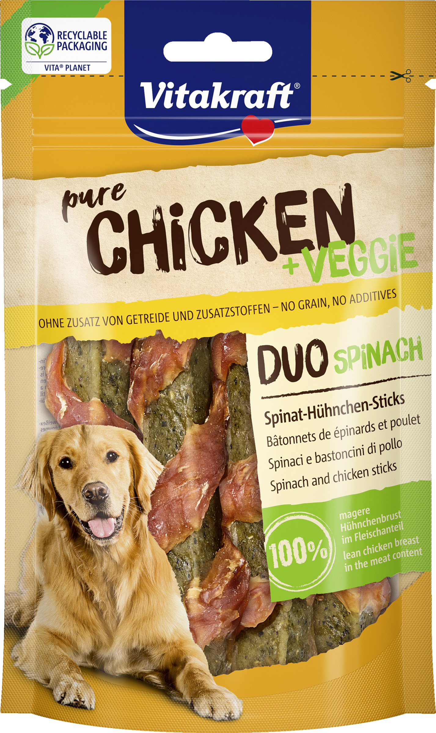 CHICKEN Veggie Spinatstick Hühnchen