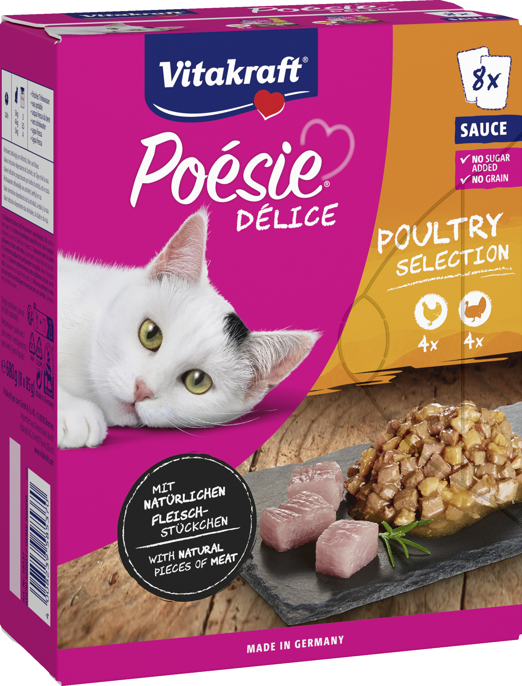 Vitakraft Poésie Délice Poultry Selection Sauce