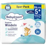 Premium Windeln Größe 5+ Junior+ Jumbo, 64 Stück, 11-17 kg