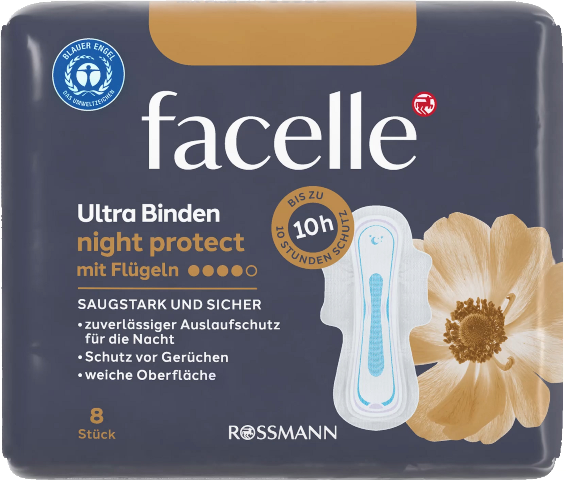 Ultra Binden night protect mit Flügeln