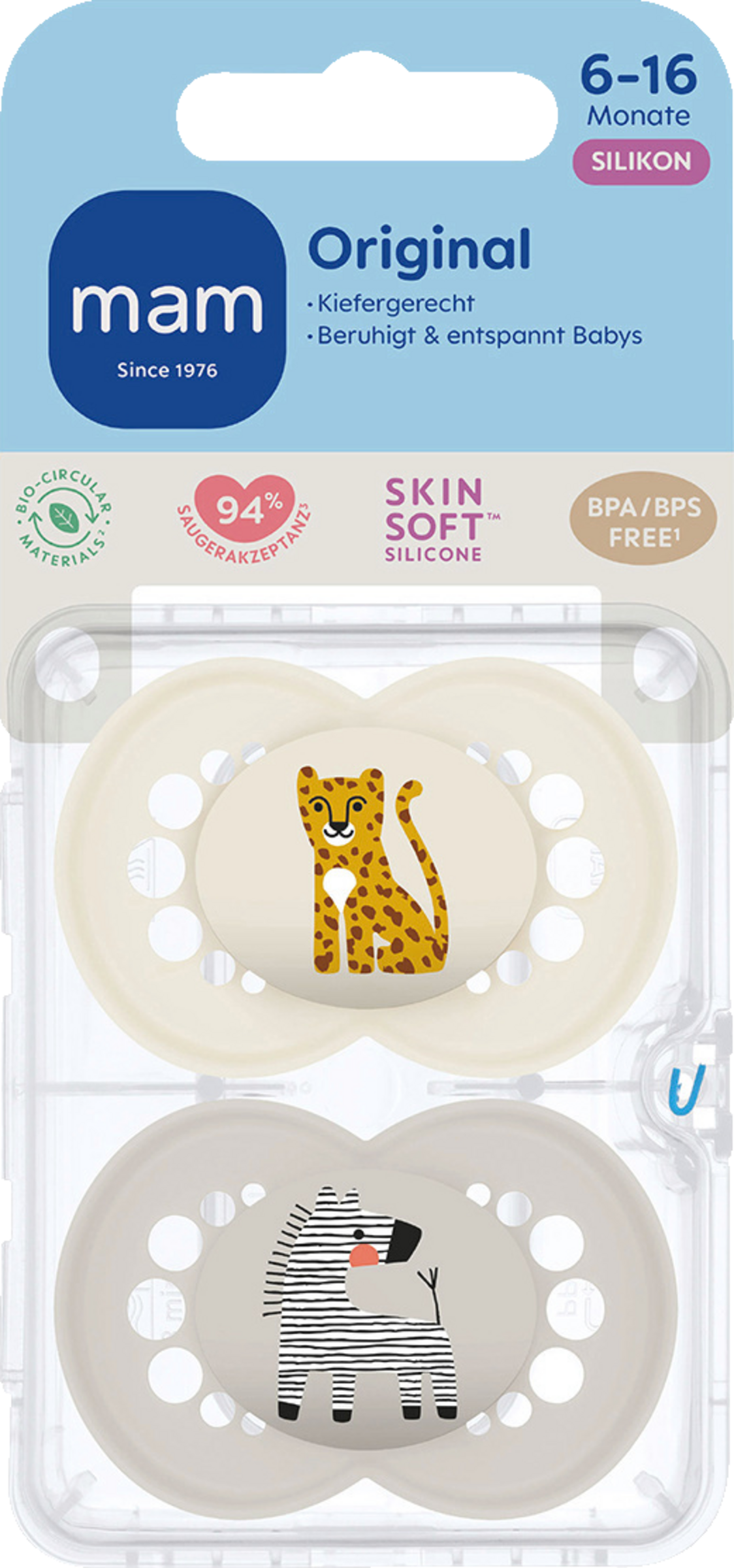 MAM Original matt Silikon 6-16 Leopard/Zebra
