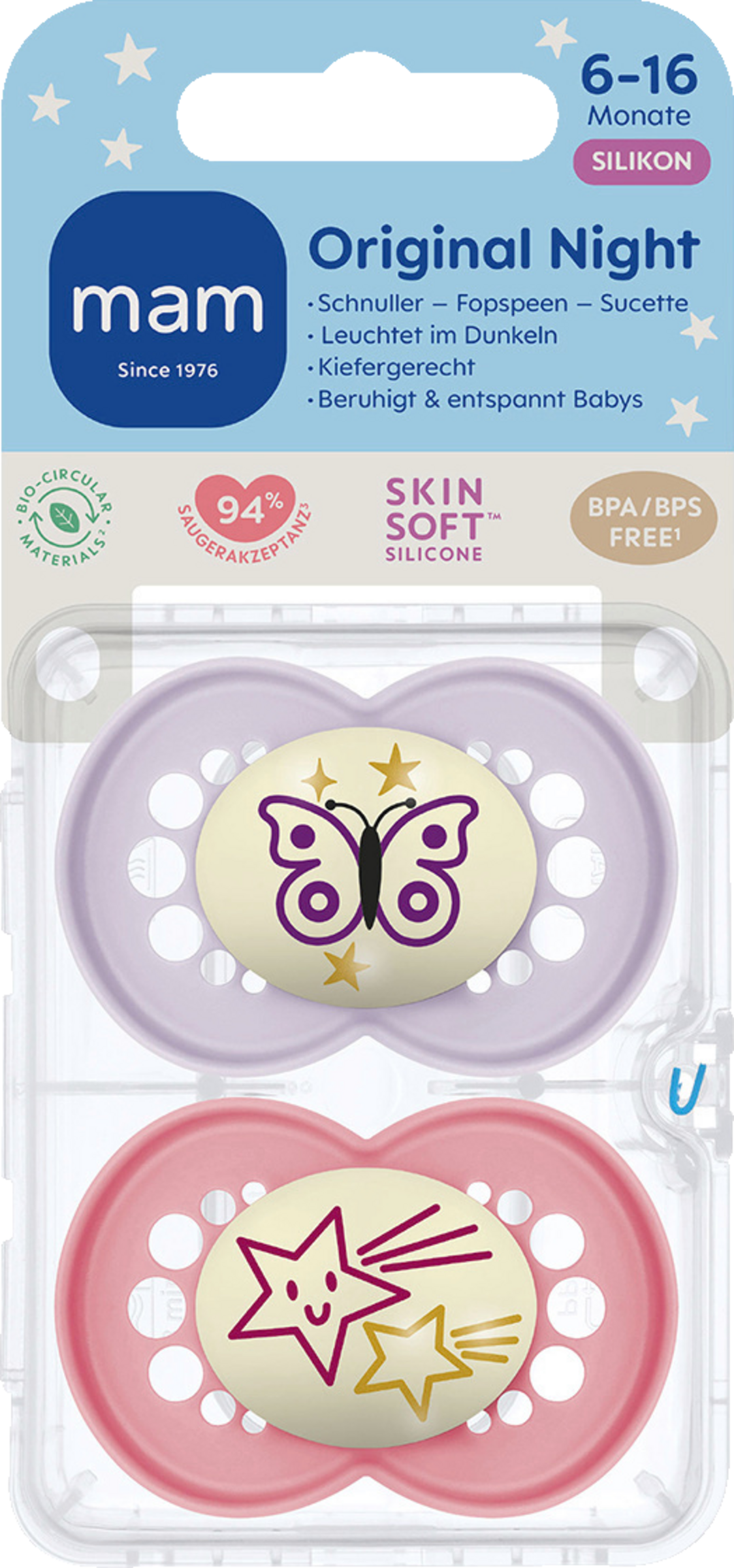MAM Original Night Sil 6-16 Schmetterling/Stern