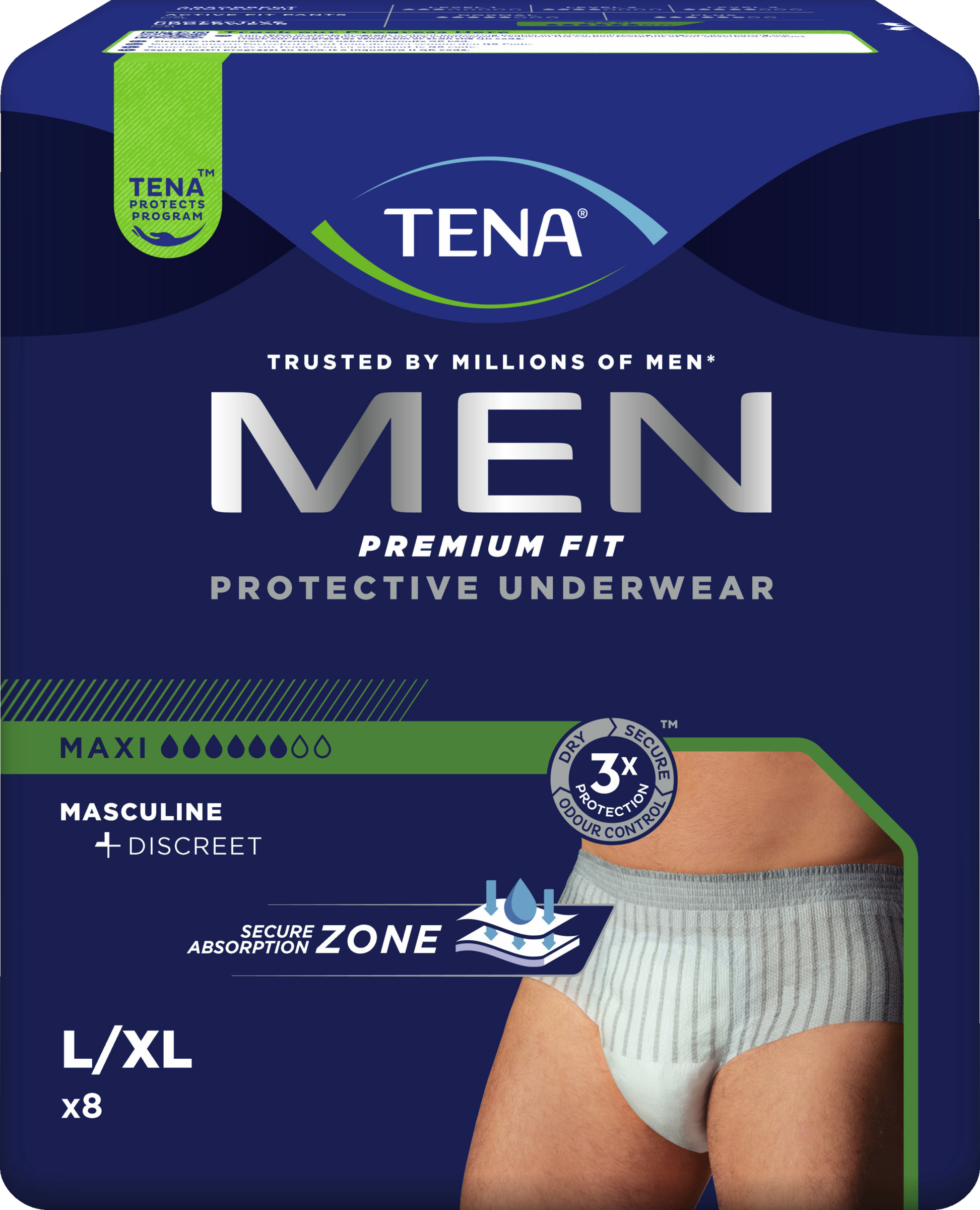 TENA Men Premium Fit Pants Maxi L