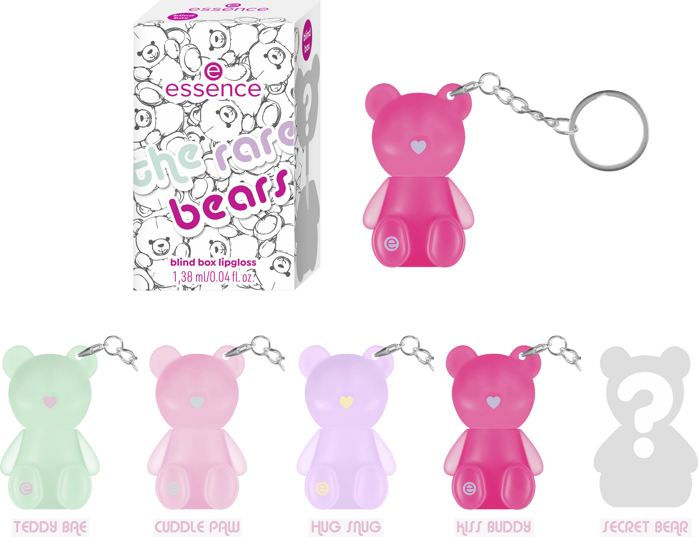 essence The rare bears blind box Lipgloss