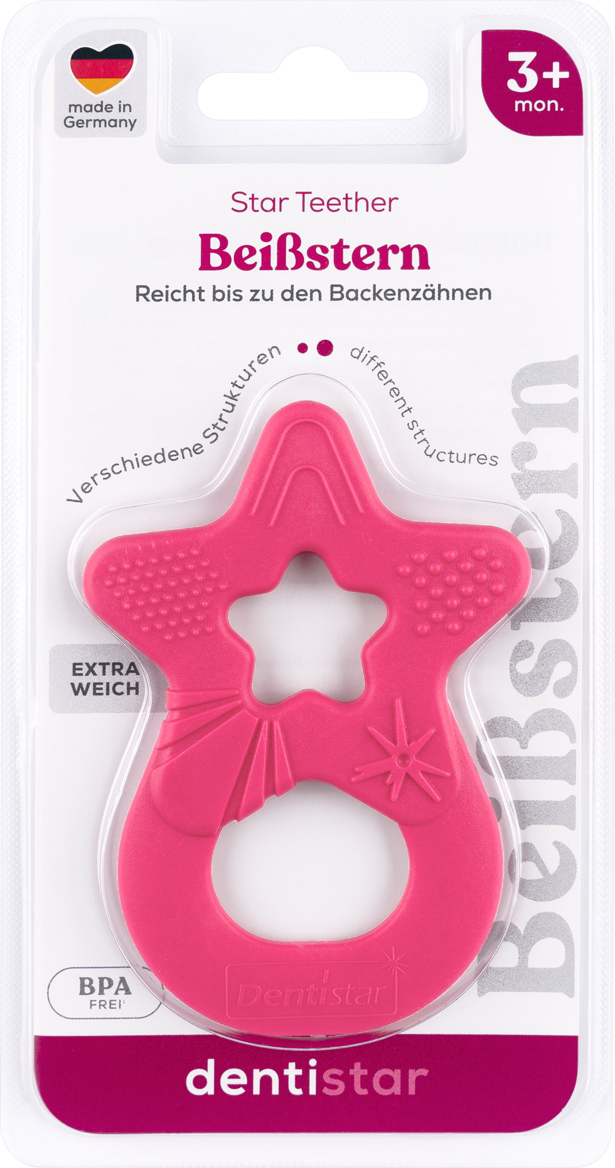 Dentistar Beißring Pink