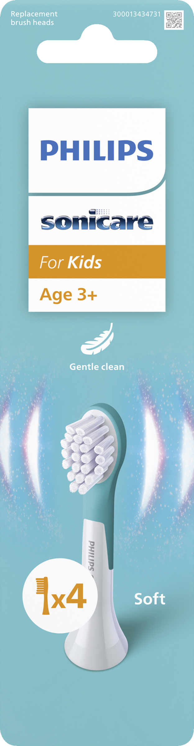 PHILIPS Sonicare HX6034/90 For Kids Bürstenköpfe 4-er Pack ab 3 Jahren