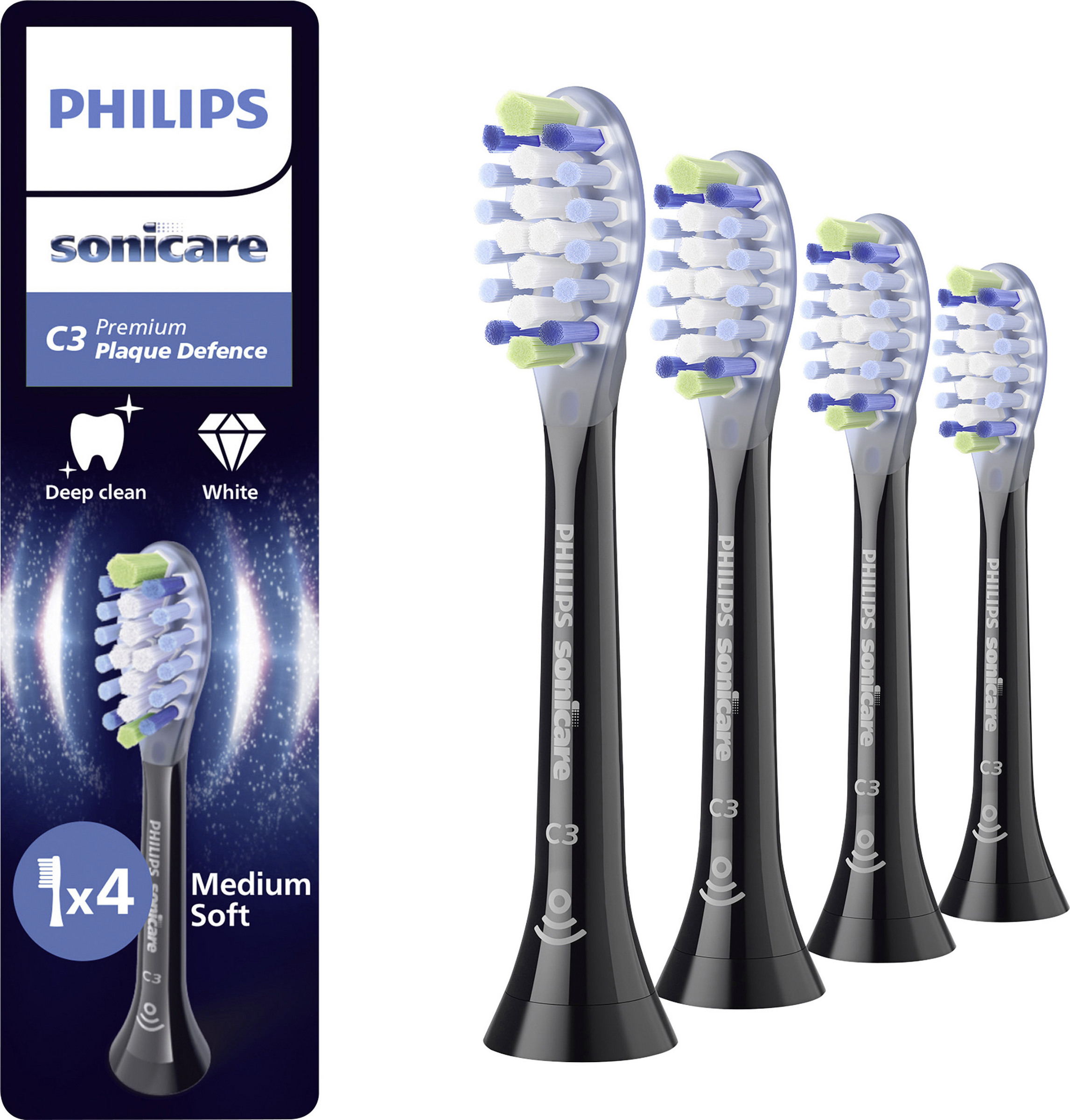 PHILIPS Sonicare HX9044/88 C3 Premium Plaque Defence Aufsteckzahnbürsten
