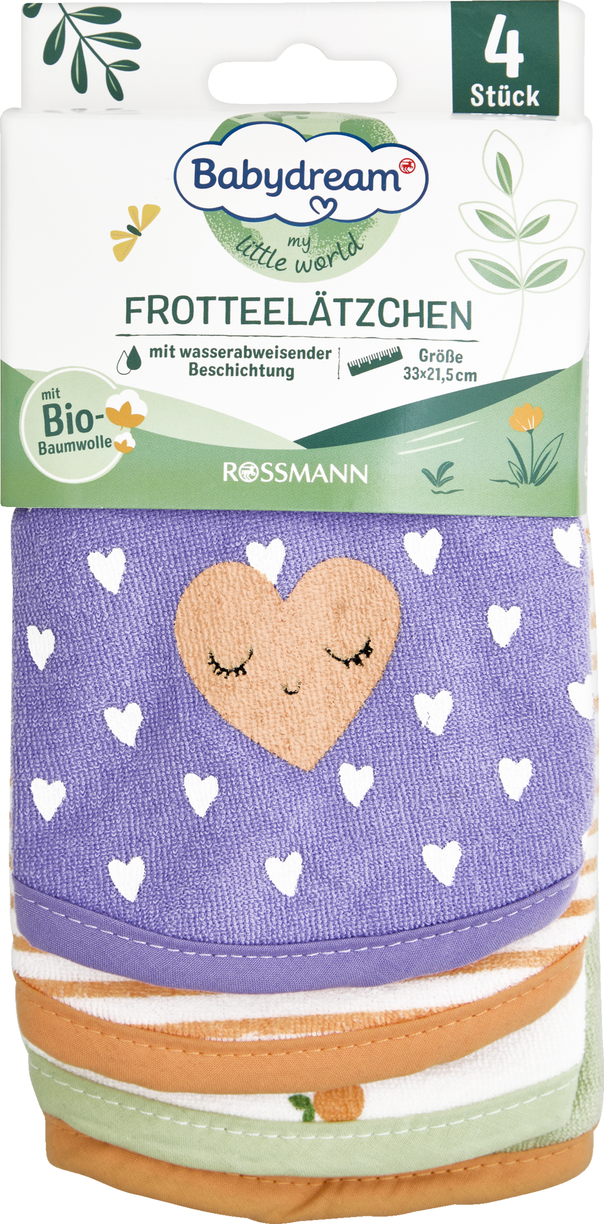 4er Set Frotteelätzchen