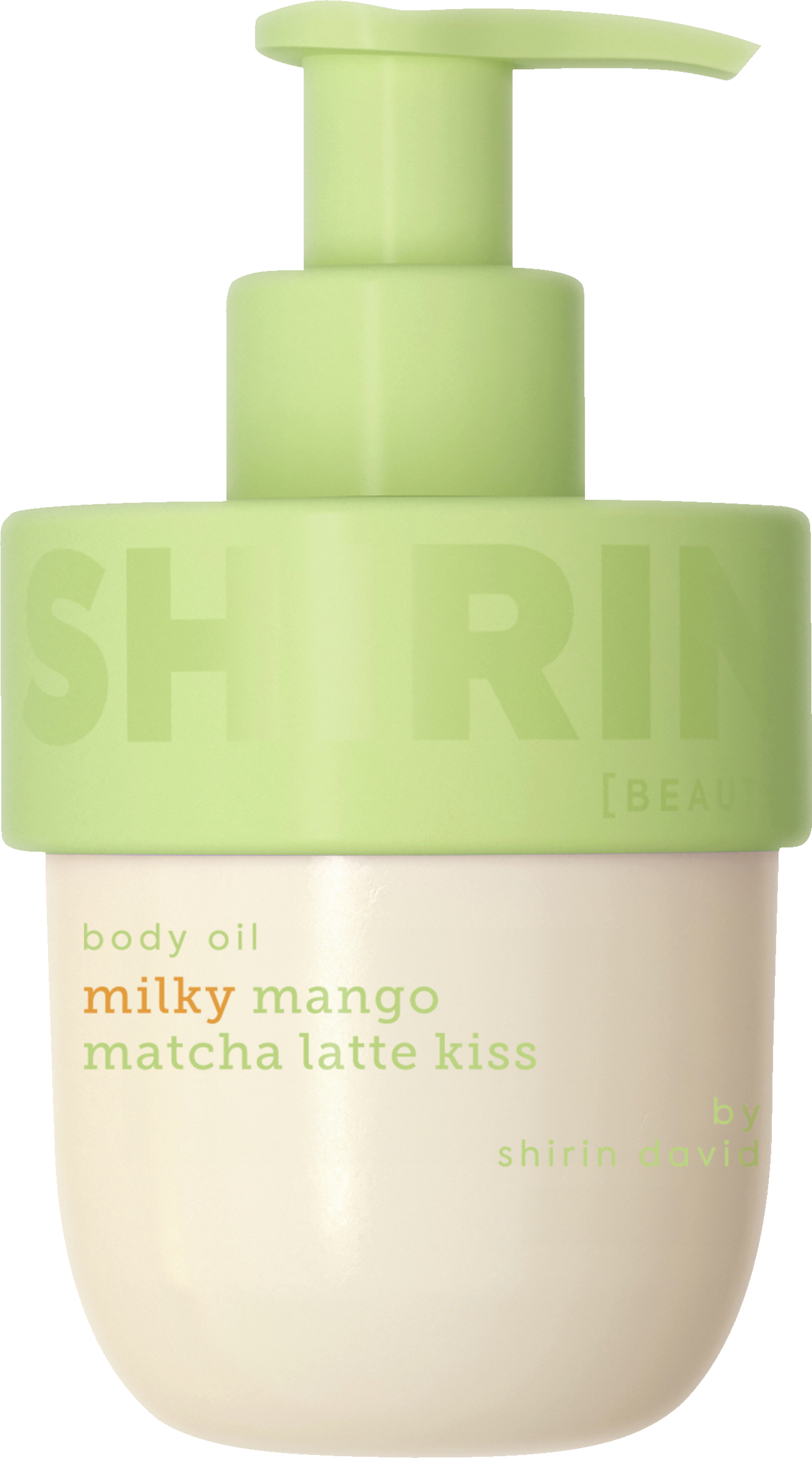 Shirin Beauty Body Oil Milky Mango Matcha Latte Kiss