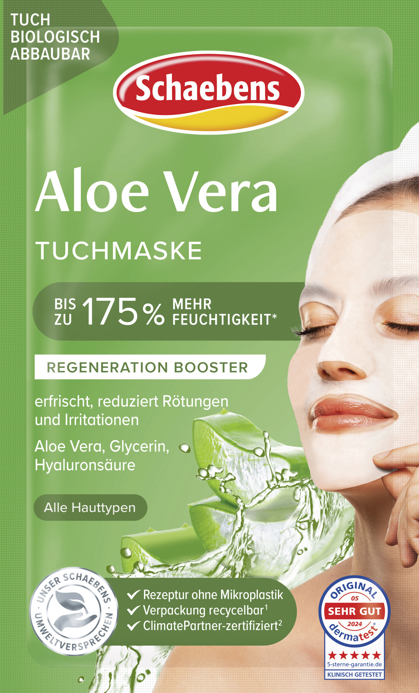 Aloe Vera Tuchmaske