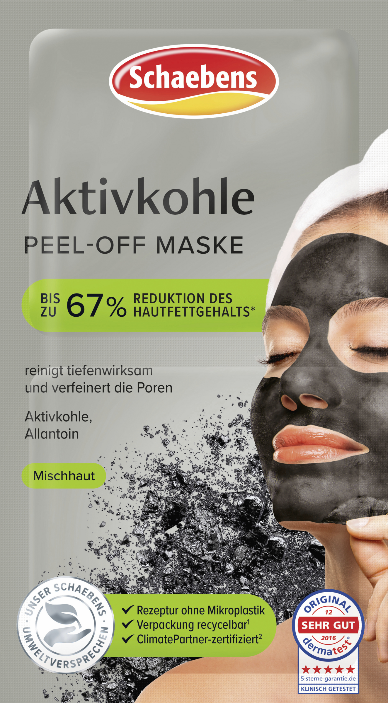 Schaebens Aktivkohle PEEL-OFF MASKE