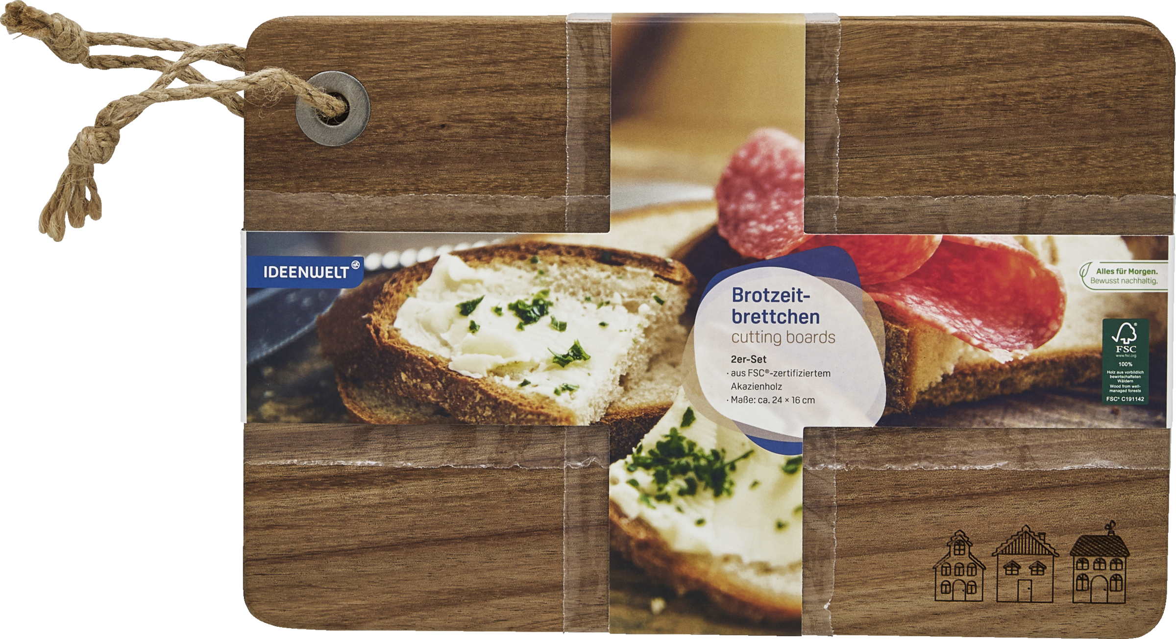 2er Set Brotzeitbrettchen