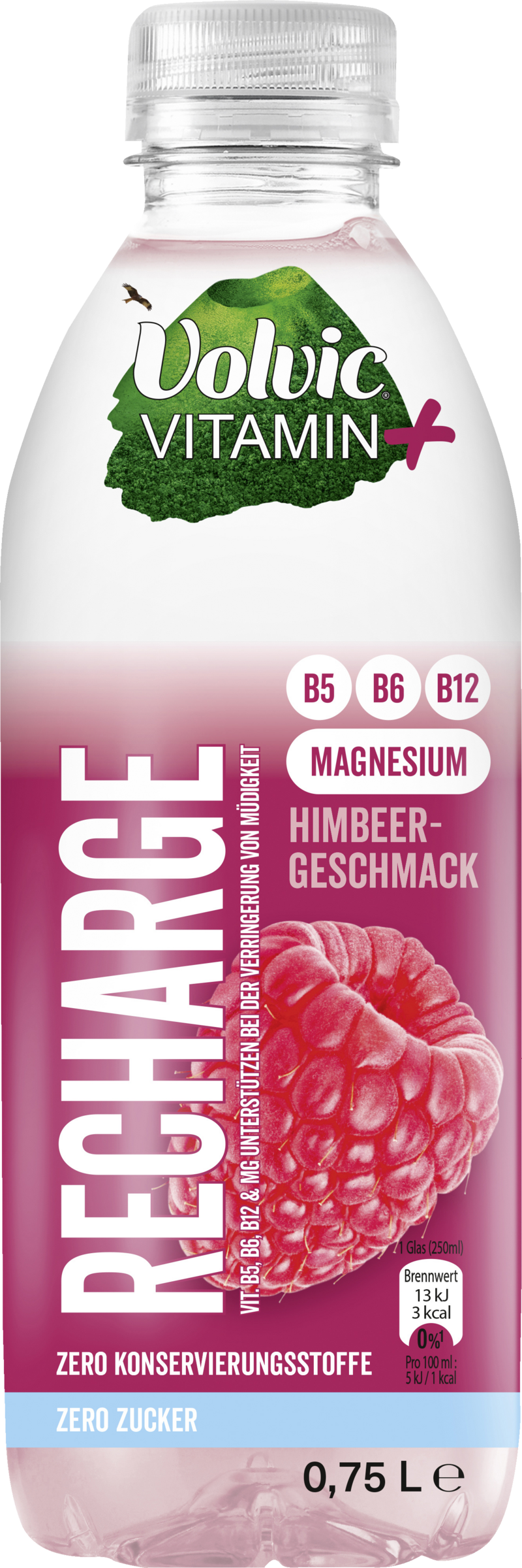 Volvic RECHARGE Vitamin+ Himbeere EINWEG
