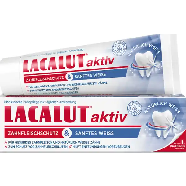 معجون أسنان طبي نشط لحماية اللثة وبياض لطيف