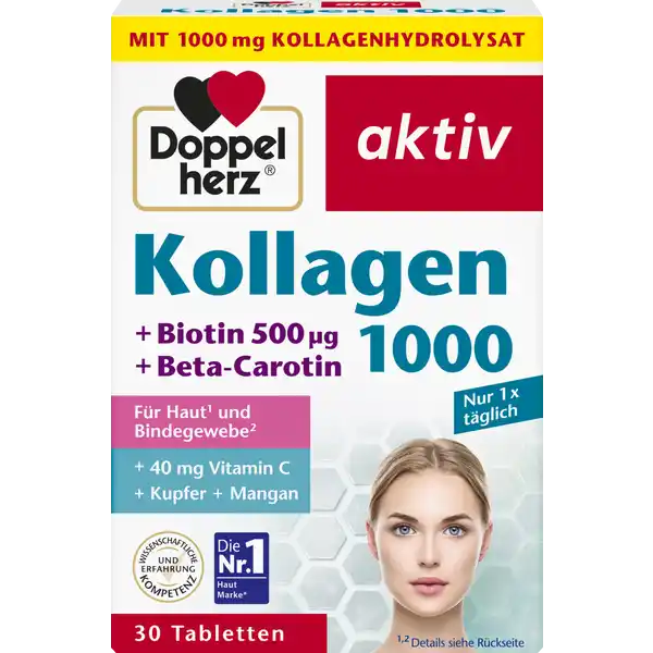 حبوب الكولاجين 1000 + بيوتين 500 جرام + بيتا كاروتين