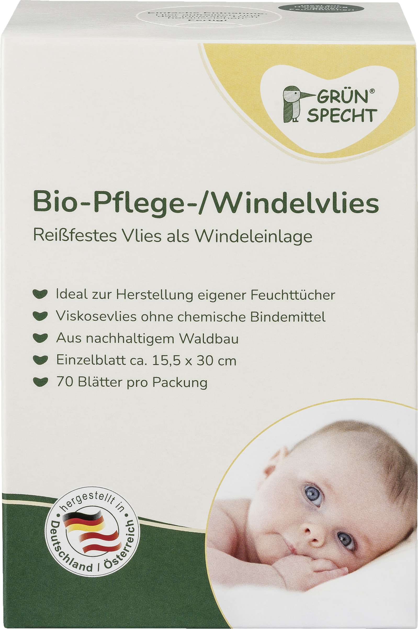 GRÜNSPECHT Bio-Pflege-/Windelvlies