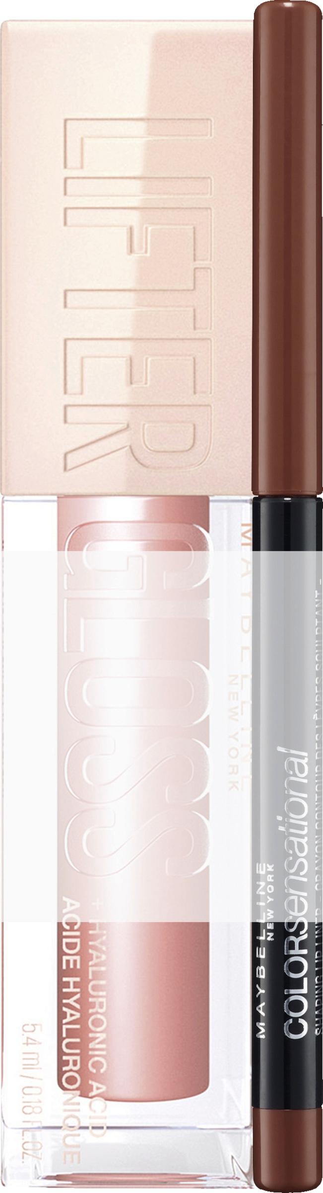 2in1 Set Lifter Gloss 006 Reef + Color Sensational Shaping Lipliner 20 Nude Seduction