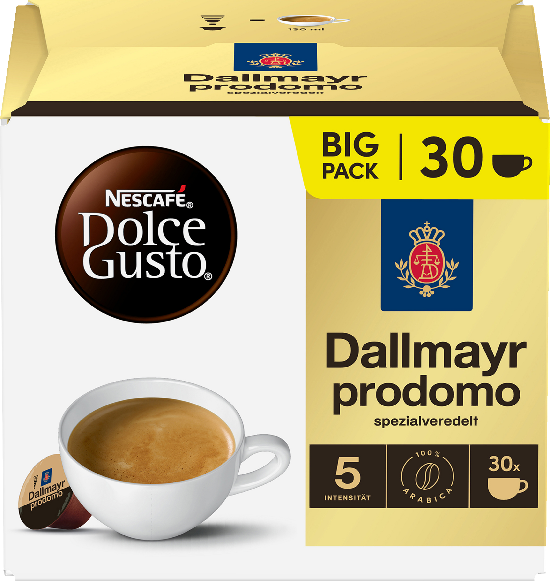 Nescafé Dolce Gusto Dallmayr prodomo Kaffeekapseln