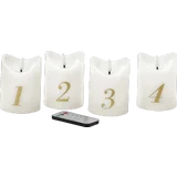 IDEENWELT LED-Kerzen 4er-Set