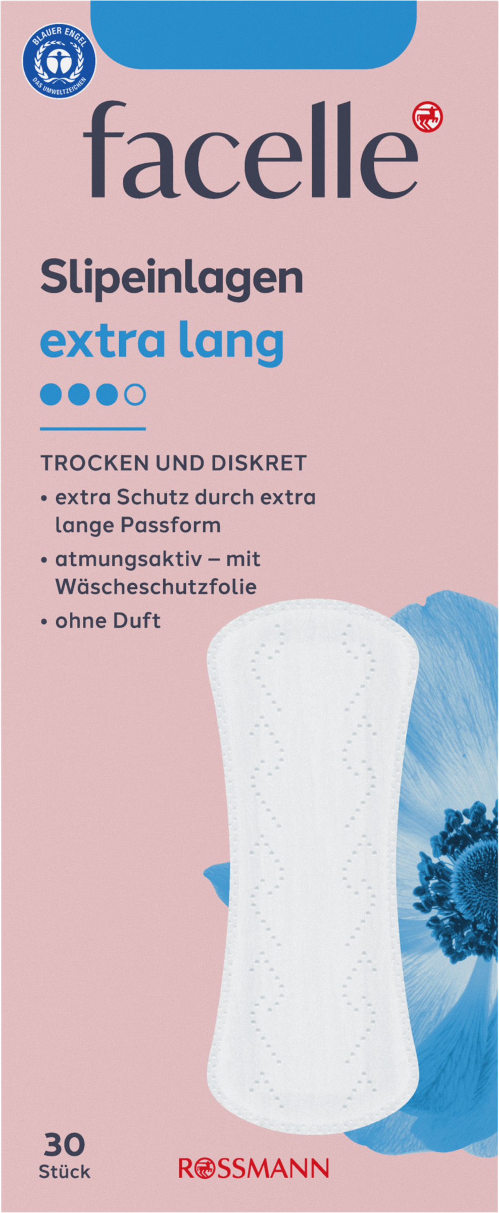 facelle Slipeinlagen extra lang