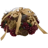 Adventsgesteck bordeaux/gold