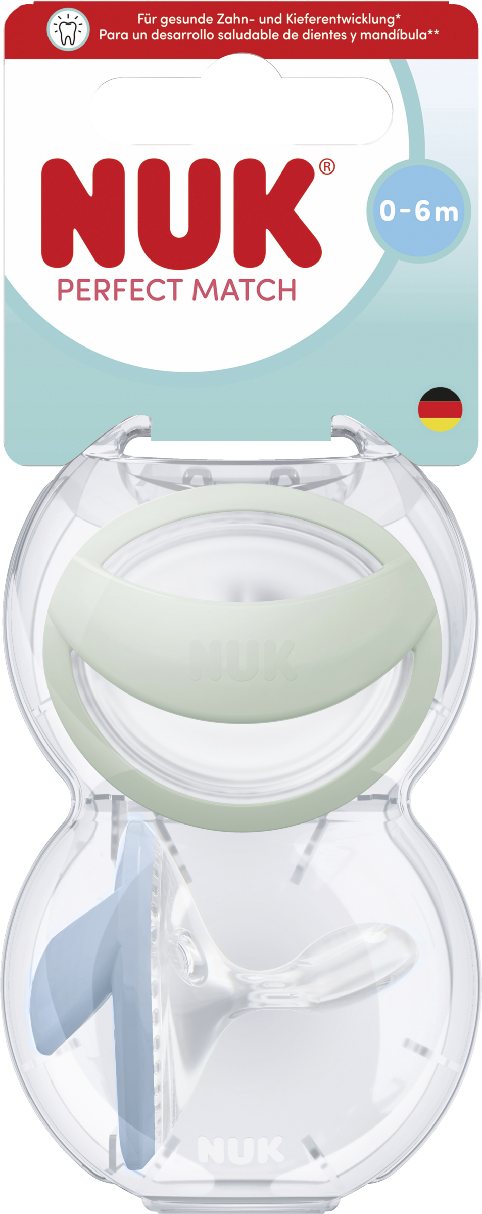 NUK 2er Set Perfect Match Silikon-Schnuller 0-6 Monate