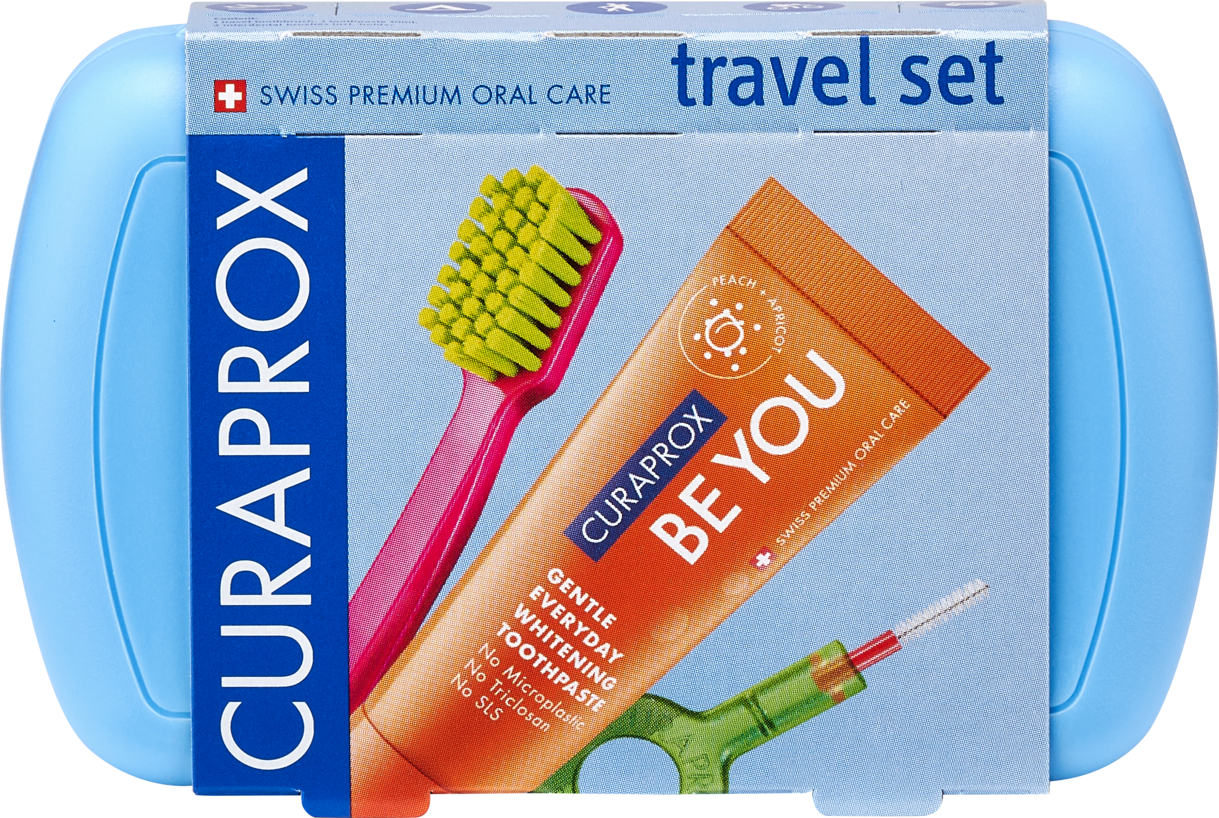 Curaprox Be you Travel Set blau