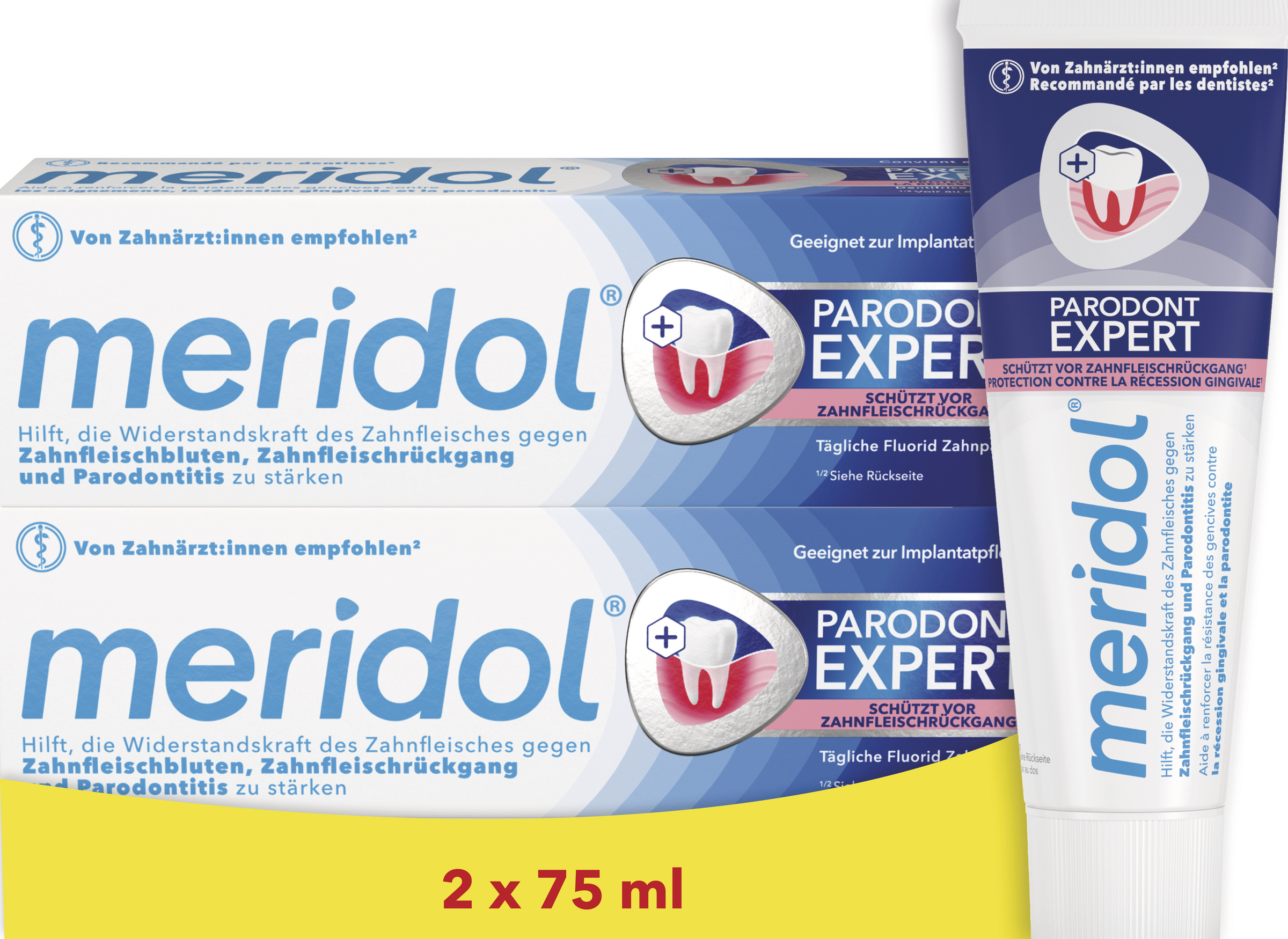 معجون أسنان Parodont Expert عبوة مزدوجة