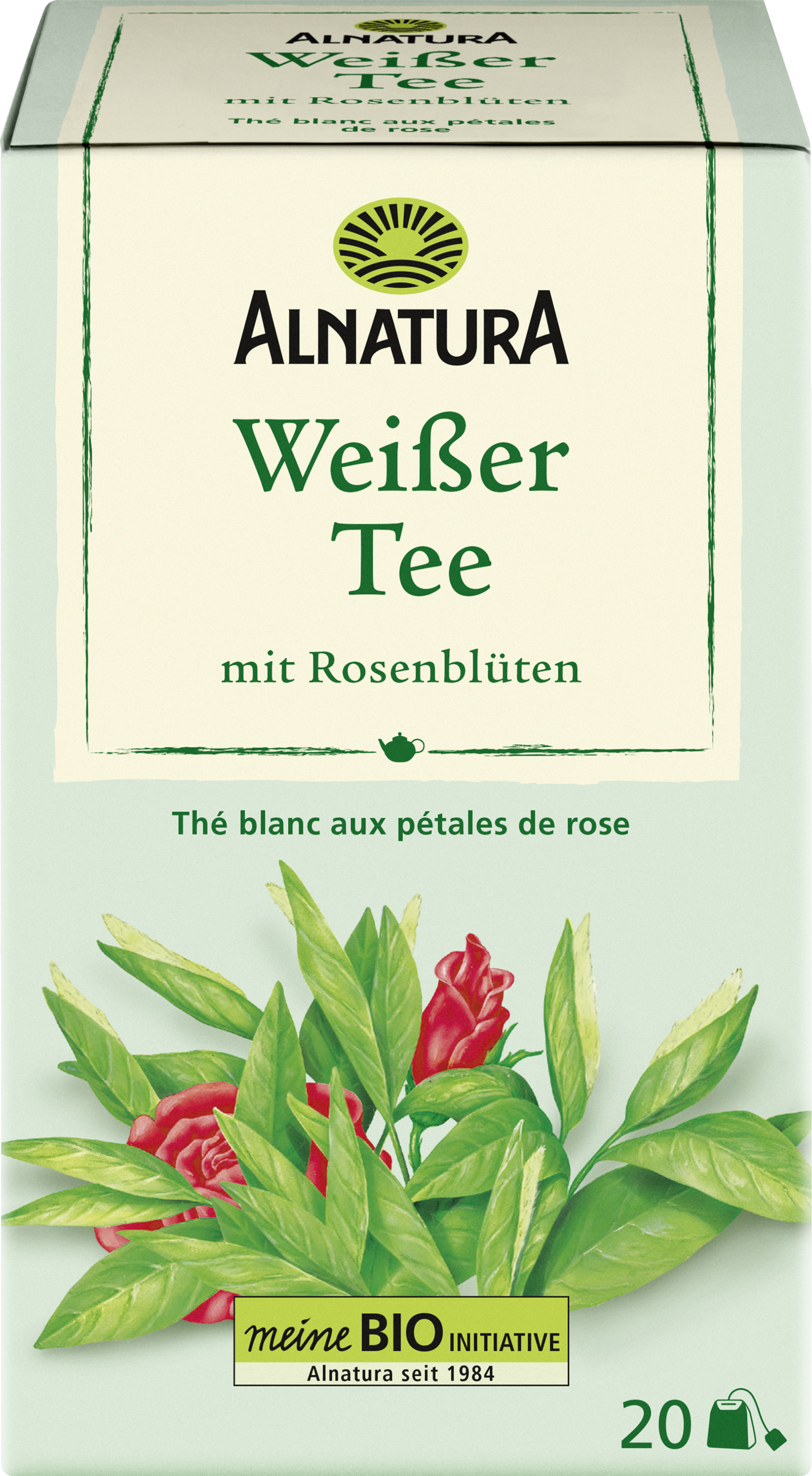Alnatura Bio Weißer Tee mit Rosenblüten