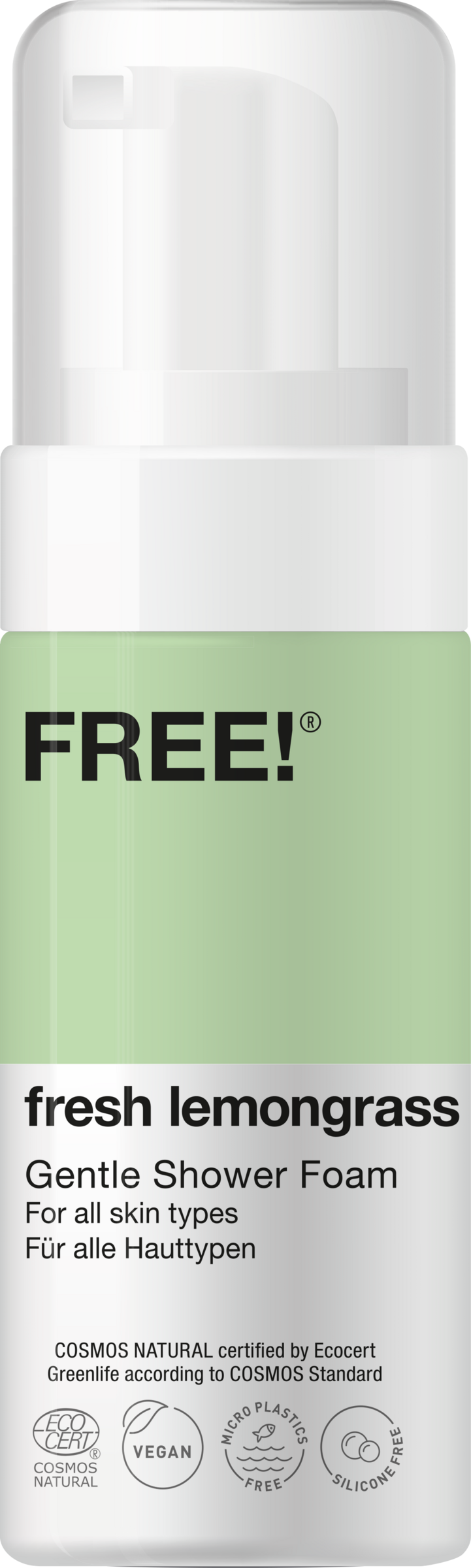 Free! Organics Gentle Shower Foam Fresh Lemongrass