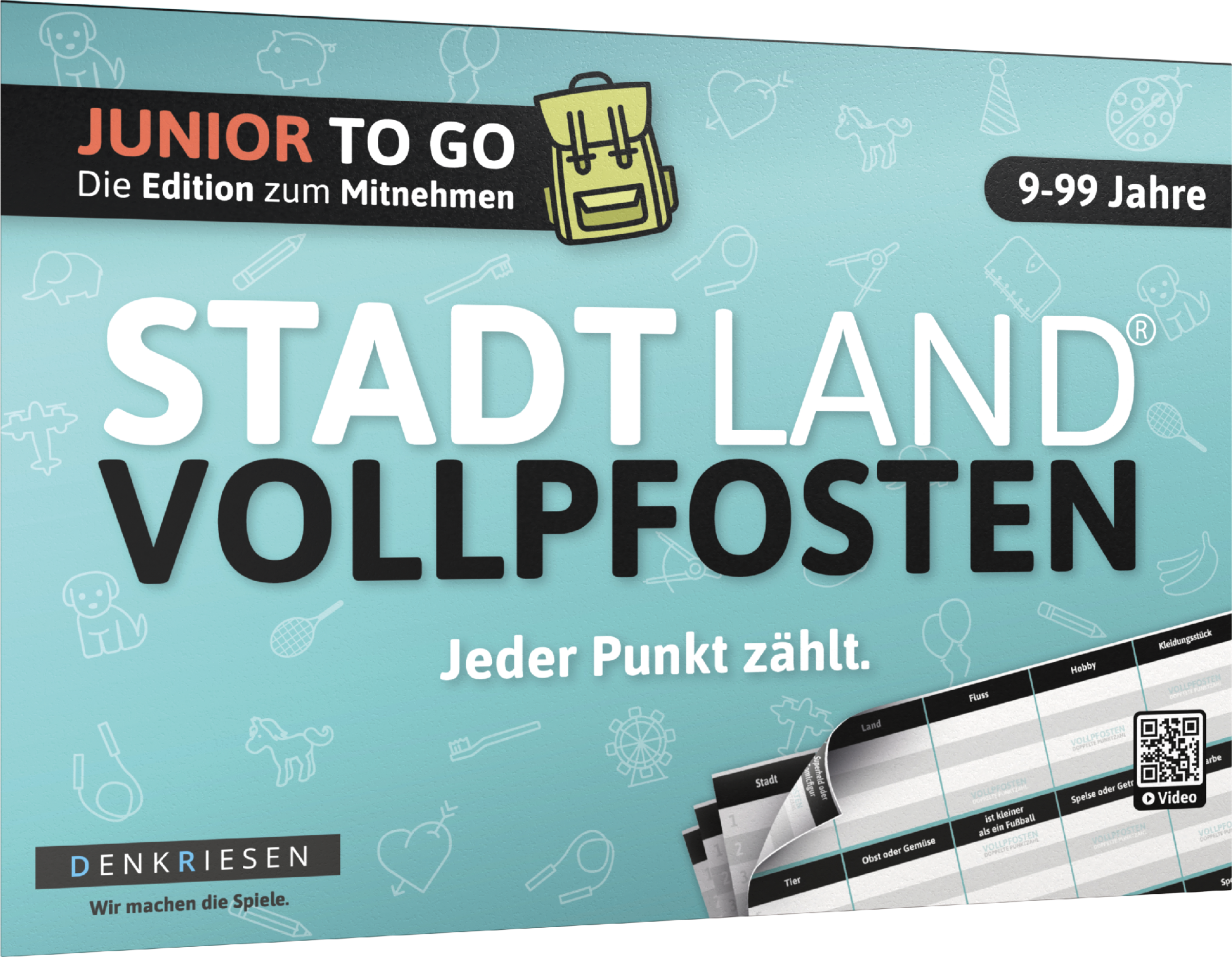 Denkriesen Stadt Land Vollpfosten - Junior Edition To Go