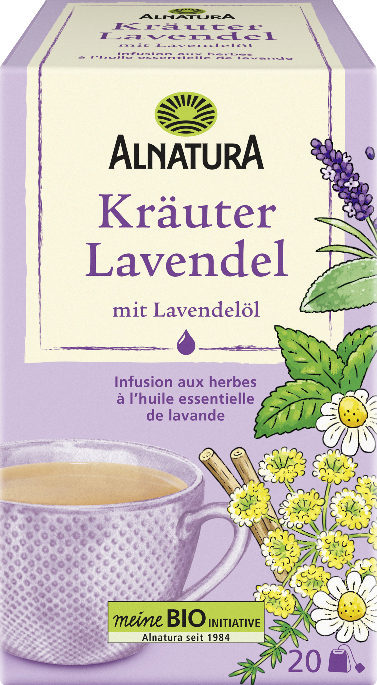 Alnatura Bio Kräuter Lavendel Tee (20 Beutel)