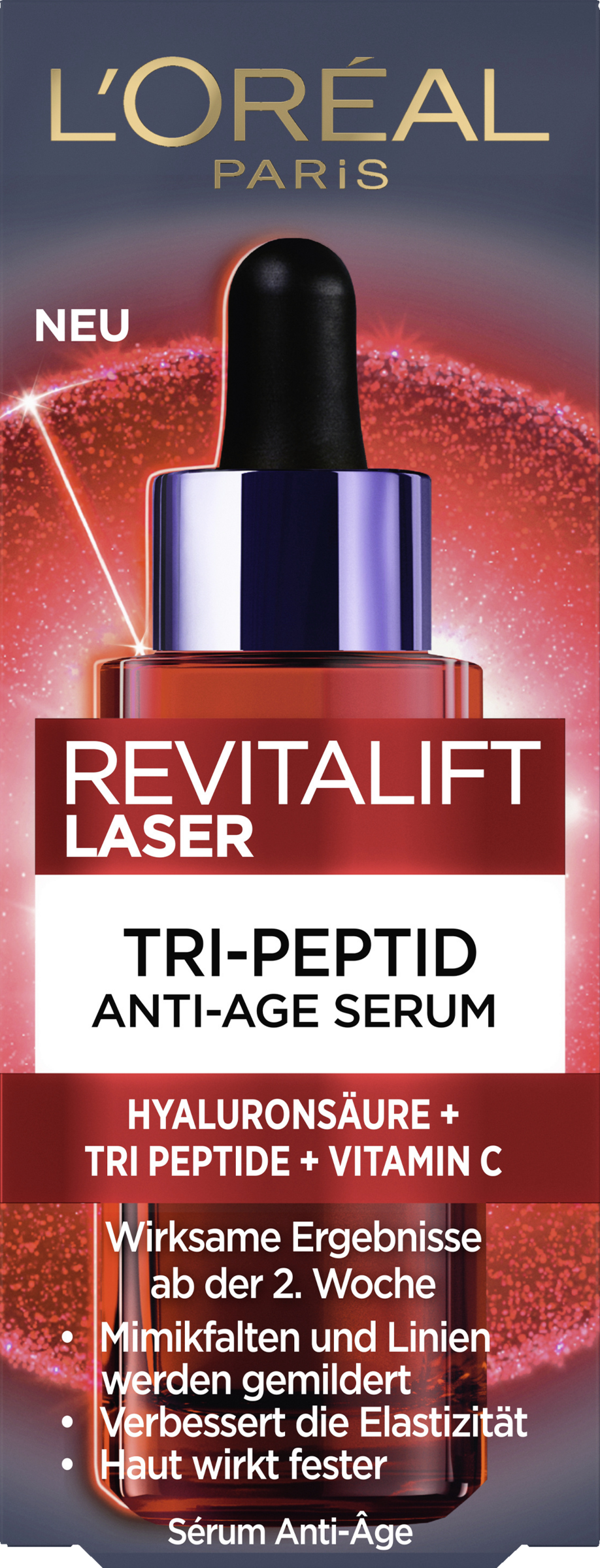 L’Oréal Paris Revitalift Laser Tri-Peptid Anti-Aging Serum mit Dreifachpower gegen Falten