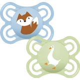 Schnuller Perfect Silikon, 0-6 Mon., Fuchs/Gans